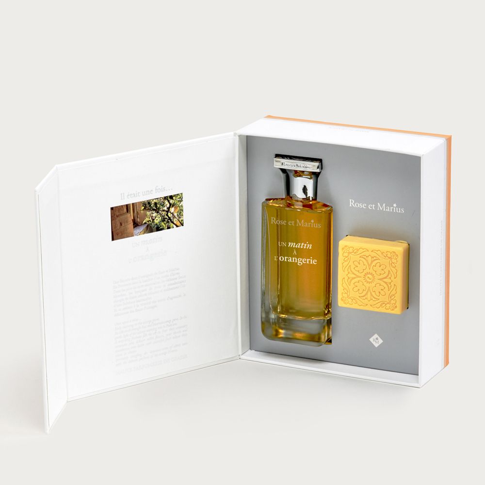 luxury perfume - gift box - rose and marius
