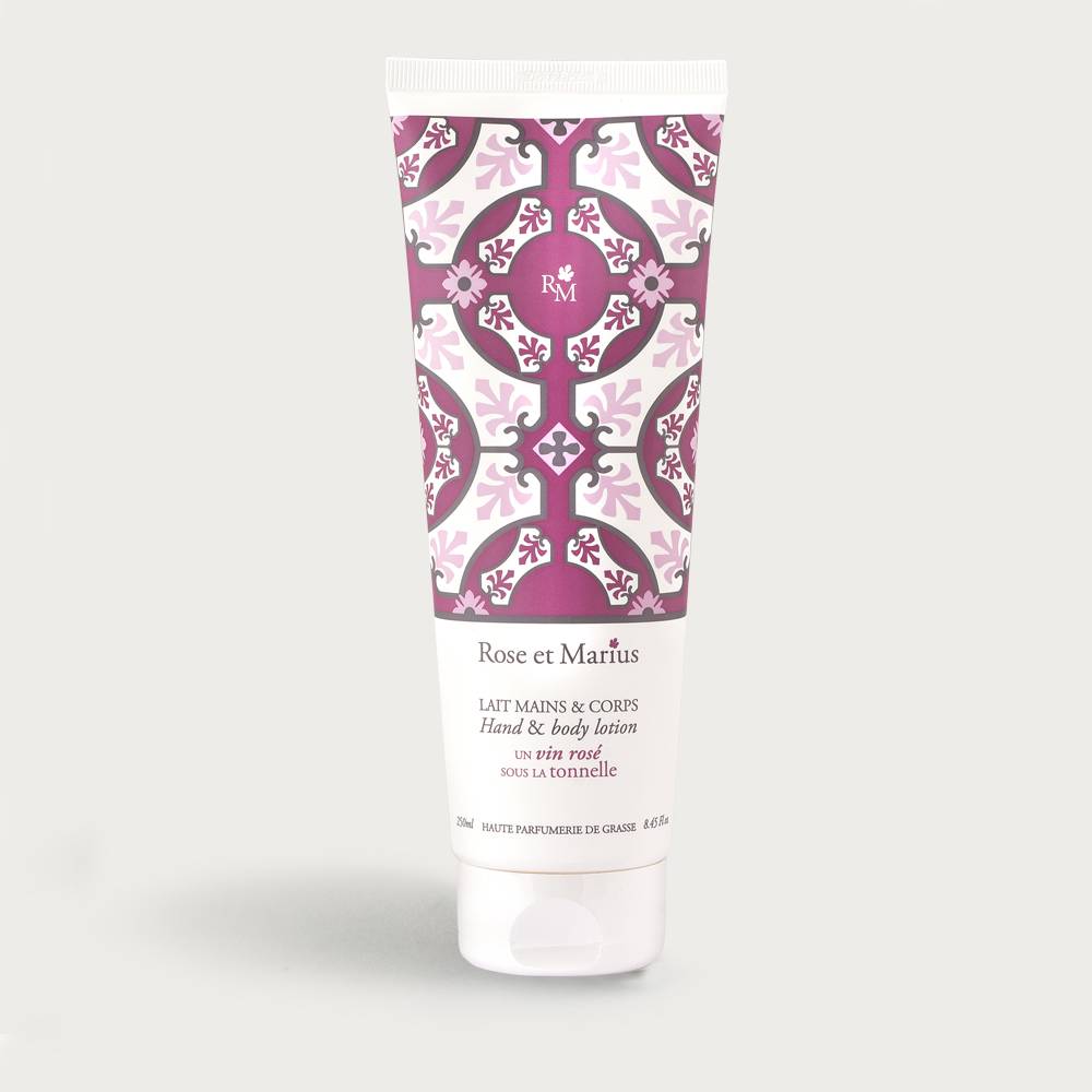 Hand and body lotion - A rosé wine under the arbour