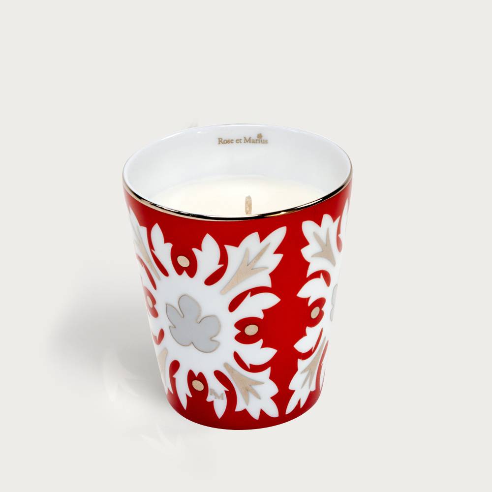 Precious refillable candle - capello red
