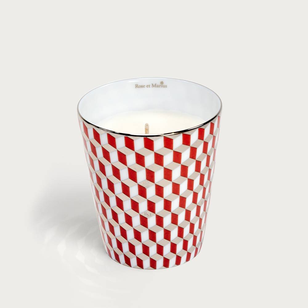 Precious refillable candle - mini tometo red